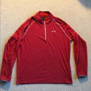 Oakley 1/4 Zip Maroonish Red